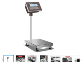 臺灣英展地面立桿秤TCS-W（SGTW)不銹鋼防水計(jì)重電子臺秤